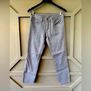 Tory Burch Alexa Cropped Skinny Jean Gray Size 27